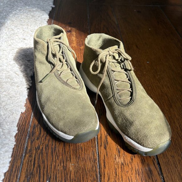 Air Jordan Olive Suede High / Mid Top — Women’s Size 8 - Picture 1 of 6